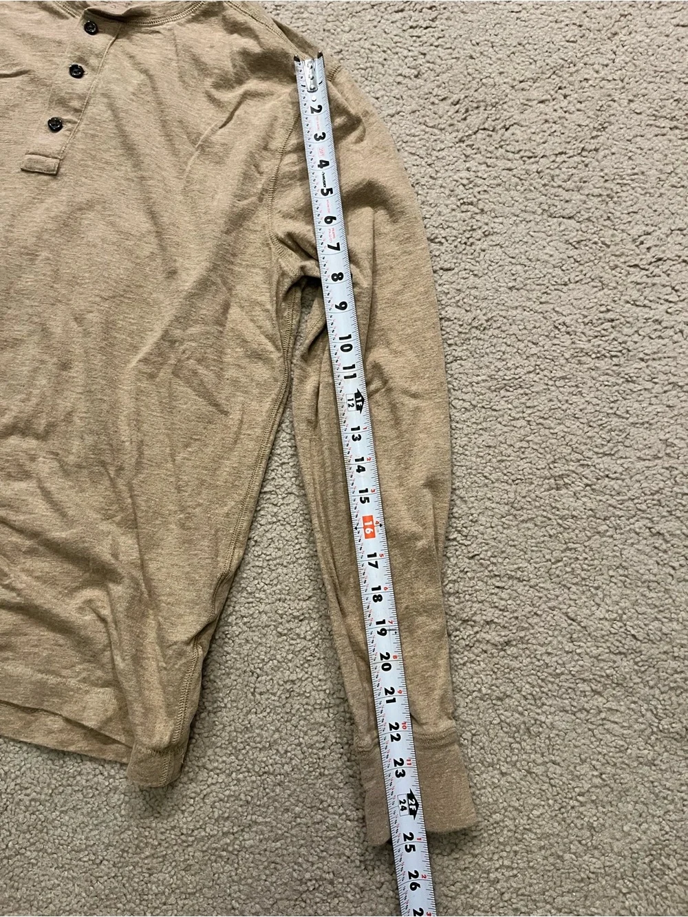 J. Crew men’s long sleeve Henley top